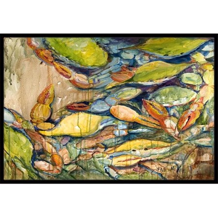 Carolines Treasures JMK1102MAT Jubilee Blue Crab Indoor & Outdoor Mat; 18 X 27 In.